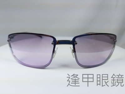 『逢甲眼鏡』GUCCI太陽眼鏡 銀色金屬鏡框 紫色鏡面  流暢線條設計【GG1691/S 6LB】