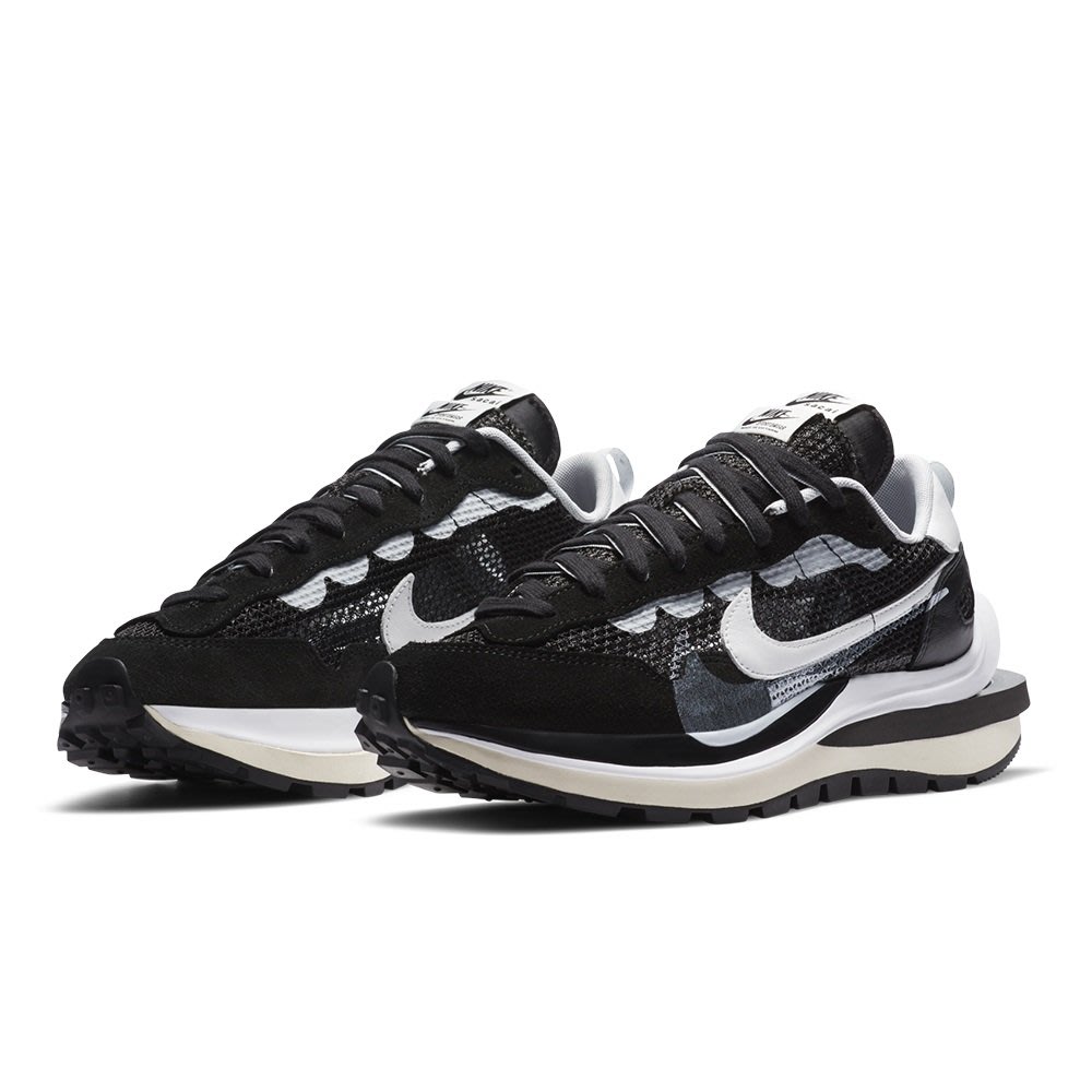 A-KAY0】NIKE X SACAI VAPORWAFFLE BLACK WHITE 黑白【CV1363-001