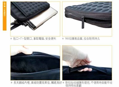 筆電背包 防震天梭電腦包-黑色Obien 13~14吋【小潔大批發】