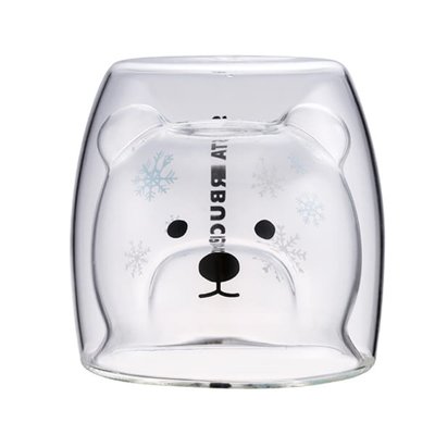 現貨🇹🇼2019星巴克冬季北極熊雙層玻璃杯 星巴克熊 星巴克Bearista杯 星巴克雙層玻璃杯