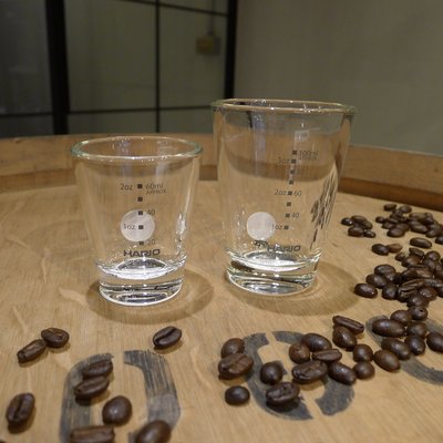 ‧瓦莎咖啡‧ HARIO SGS-140-BEX 黑刻度耐熱玻璃杯 140ml