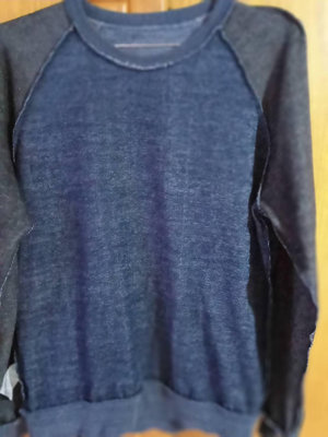 英國品牌lowe alpine灰藍雙配色圓領棉質長袖T恤