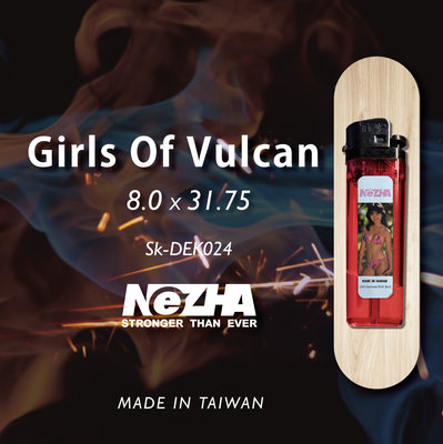 【第三世界】[NeZHA Sk-DEK024 Girls Of Vulcan 8.0`` 板身]滑板 滑板配件
