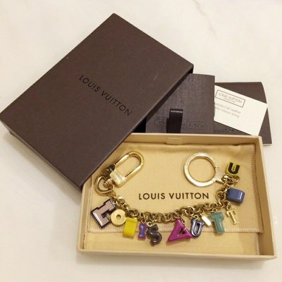 LV彩色字型包包吊飾 鑰匙圈 手鏈