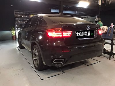 BMW X6 E71 尾段排氣管訂製 電子遙控真空閥門 士亞排氣管新竹店
