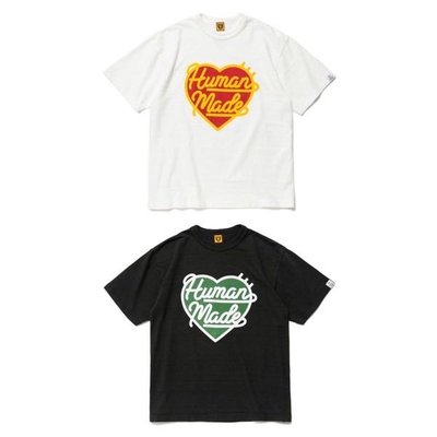Human made Heart T-shirt LV字體草寫款 短袖