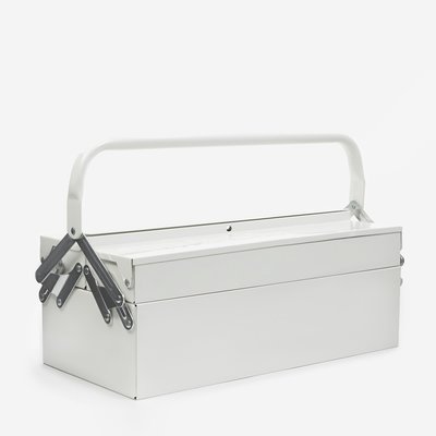 【丹麥House Doctor】白色鋼製兩層式工具箱 雙層工具箱 金屬手提工具箱 鋼製工具箱 工具盒 工具收納箱 醫藥箱