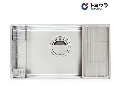 魔法廚房 日本原裝 TOYOURA N760ZWDL-EB 標配 單線不鏽鋼壓花靜音3D水槽
