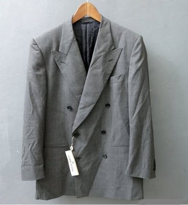 義大利品牌 CERRUTI 1881 灰色 純羊毛 西裝外套 50號