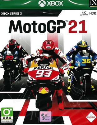 【全新未拆】XBOXSERIES XBOX SERIES X 世界摩托車錦標賽 2021 MOTOGP 21 英文版