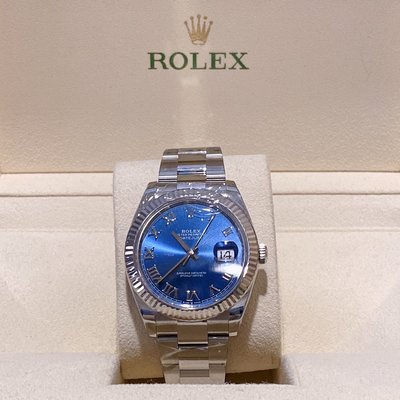 現貨二手【稑閩精品 LUMIN】Rolex 勞力士 DATEJUST 126334 少有藍色羅馬面盤 代購各款名錶