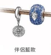 免運~7-11限量款。全新Swarovski施華洛世奇水晶 閃耀迷人手鍊串珠組合+邱比特系列玫瑰金手鍊(伴侶藍)。