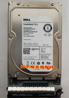 全新 DELL ST33000650SS ES.2 3T SAS 7.2K 3.5硬碟091K8T 055H49