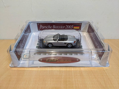 ~ 阿開王 ~ Delprado Porsche 986 Boxster 1/43 保時捷 敞篷 銀 (盒裝)