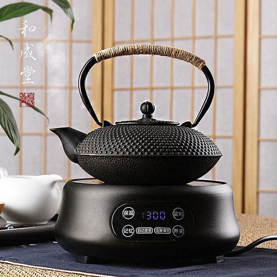 現貨：茶壺和成堂 鑄鐵茶壺日本鐵器 南部鐵茶壺烤瓷內壁不易銹 茶水壺
