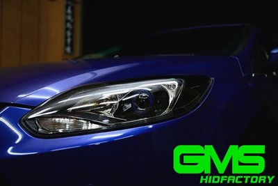GAMMAS-HID 嘉瑪斯台中廠 FORD 福特 FOCUS MK3  GMS六代遠近魚眼 電鍍款 原廠樣式