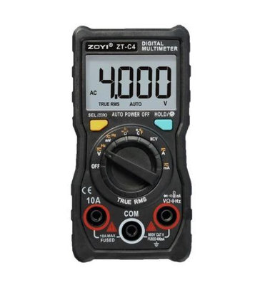 【UCI電子】(V-3) ZT-C4高精度掌上型數位萬用表 三用電表 電錶 ZOYI