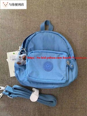 Kipling 猴子包 mini 12673 霧霾藍 多用肩背斜背輕量雙肩後背包 小號 防水-雙喜生活館