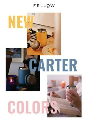 FELLOW Carter咖啡保溫杯 卡特陶瓷塗層 不銹鋼隨行咖啡杯12oz 現貨 黑/白/粉