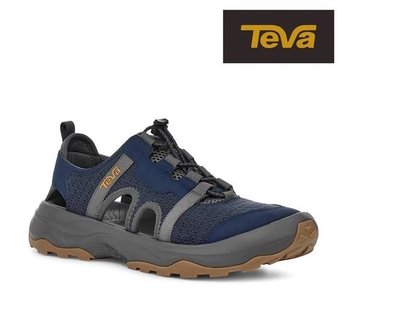 (TEVA) 男 Outflow CT 水陸兩棲護趾涼鞋/雨鞋/水鞋(靛藍色-TV1134357MOIN)