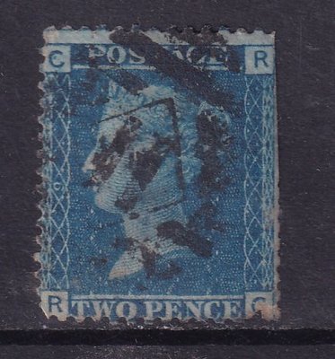 現貨熱銷-英國古典郵品-藍便士郵票舊票1枚，保真7-8品。 12爆款