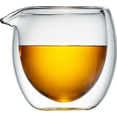 美斯尼 雙層玻璃茶海 玻璃茶具分茶器 200ML 玻璃公道杯