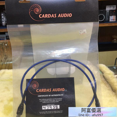 特價 視聽影訊 Cardas audio  高級線材 Clear USB 1m USB 轉AB頭 原價$8990