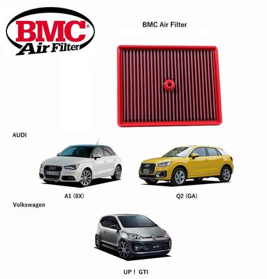【汽車零件王】BMC 高流量空濾 FB941/20 適用 Audi A1 / Volkswagen Golf VII