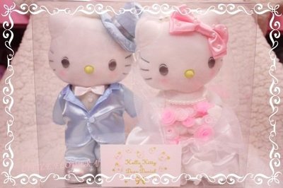 ♥小花花日本精品♥ Hello Kitty ♥丹尼爾 結婚系列/新郎新娘 布偶/玩偶娃娃禮物 50001200