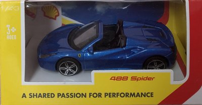 1:43 法拉利 Ferrari 488 Spider 模型車_免運費