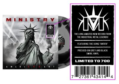 美國進口滑板搖滾樂團 黑膠唱片 MINISTRY Amerikkkant 滑板面吋METAL重金屬PUNK樂隊工業