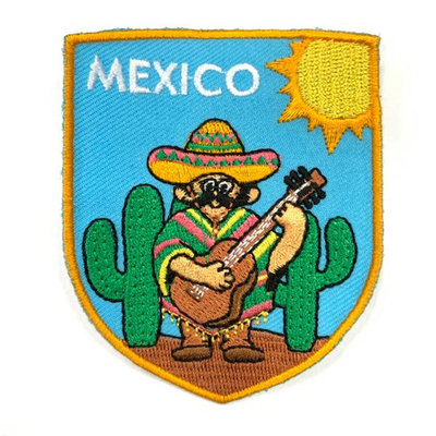 【A-ONE】墨西哥人 墨西哥帽子 熨斗刺繡布章 捲餅貼布 布標 燙貼 徽章 肩章 識別章 背包貼NO.312