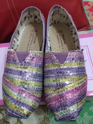 二手商品~Treasure紫色亮片休閒鞋(95成新)30號 原價790元