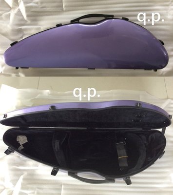 淡雅紫色 夢幻 海豚造型 超輕量化 玻璃纖維 玻纖小提琴盒 Violin case 玻璃鋼+ABS 小提琴琴盒 小提琴盒