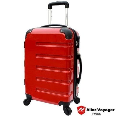 【熱賣精選】Allez Voyager旅行箱24吋輕型款硬殼鏡面登機箱360度防水行李箱絕色風華24吋2003紅色