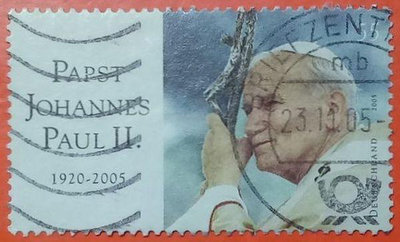德國郵票舊票套票 2005 Death of Pope John Paul II