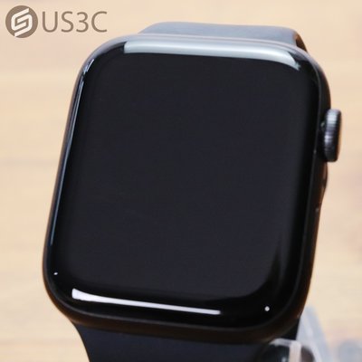 【US3C-板橋店】台灣公司貨 Apple Watch Series 5 44mm GPS 太空灰鋁金屬錶殼 黑色運動錶帶 智慧型手錶 二手手錶