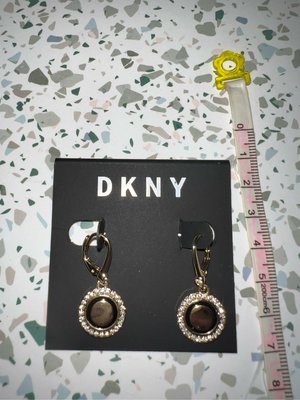 DKNY水晶耳環