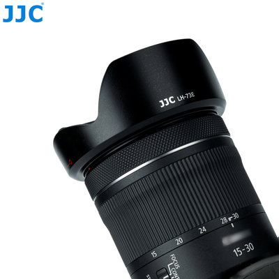 JJC EW-73E遮光罩 佳能Canon RF 15-30mm F4.5-6.3 IS STM鏡頭專用遮光罩