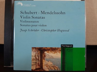 Schroder,Hogwood,Schubert-V.s No.1,2&3,許洛德小提琴，霍格伍德鋼琴，演繹舒伯特&孟德爾頌-小提琴奏鳴曲