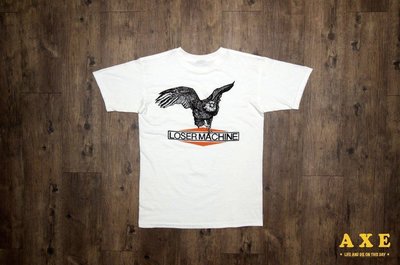 【AXE】LOSER MACHINE-PRIVILEGED T-SHIRT[白] 潮流 街頭 西岸硬派T恤 哈雷 敗者機