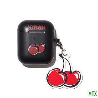 MTX旗艦店[seoul unnie] 韓國品牌  KIRSH 耳機殼 CHERRY KEYRING AIRPODS CASE