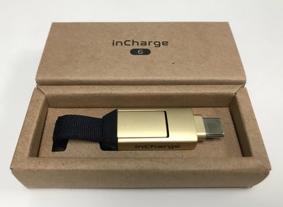 inCharge 6 六合一傳輸線 (隨身鑰匙扣/ 土星金)