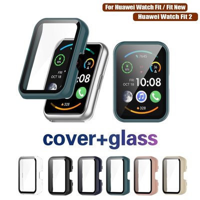 保護殼 適用於 華為 Huawei watch fit 2 new Fit2 的硬質PC保護套 帶鋼化玻璃屏幕保護膜