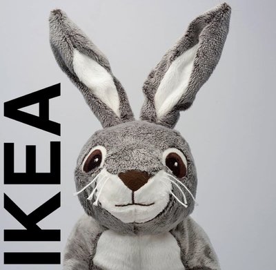 *天空城* IKEA 瓦林艾爾 VANDRINGHARE毛絨玩具-兔子/流氓兔40cm