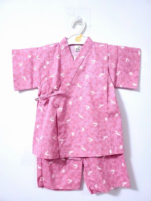 ✪胖達屋日貨✪褲款 100cm 粉底 玉兔 櫻花 日本製 女童 浴衣 甚平 變裝