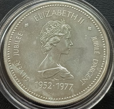 加拿大    伊利莎白二世     1977年     1元    銀幣(50%銀)   1876