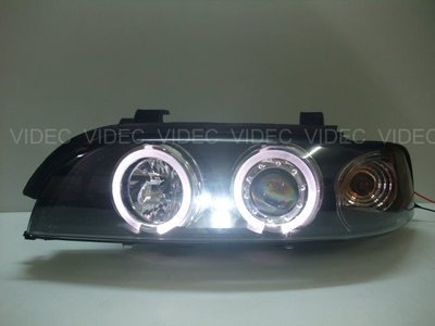 巨城汽車精品 HID BMW E39 魚眼 大燈 總成 1995-2003 高亮度 CCFL 光圈 魚眼大燈 新竹 威德