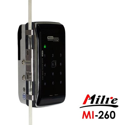 Milre 美樂 玻璃門專用二合一密碼/卡片智能電子門鎖MI-260(附基本安裝)