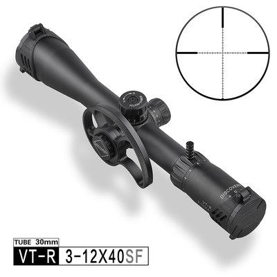 台南 武星級 DISCOVERY 發現者 VT-R 3-12X40 SF 狙擊鏡 ( 真品瞄準鏡抗震倍鏡氮氣快瞄內紅點
